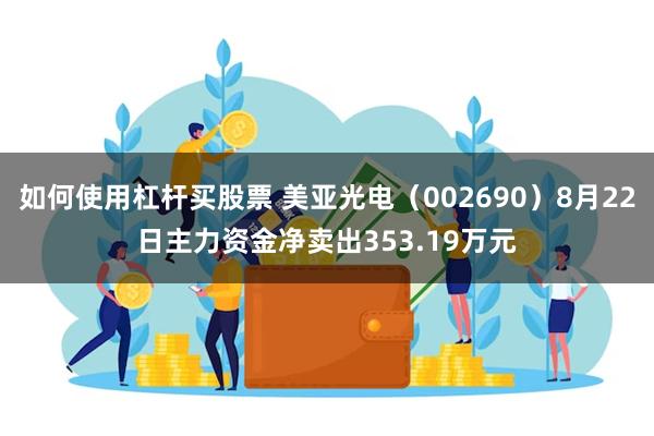 如何使用杠杆买股票 美亚光电（002690）8月22日主力资金净卖出353.19万元